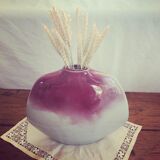 Old pink enamelled vase