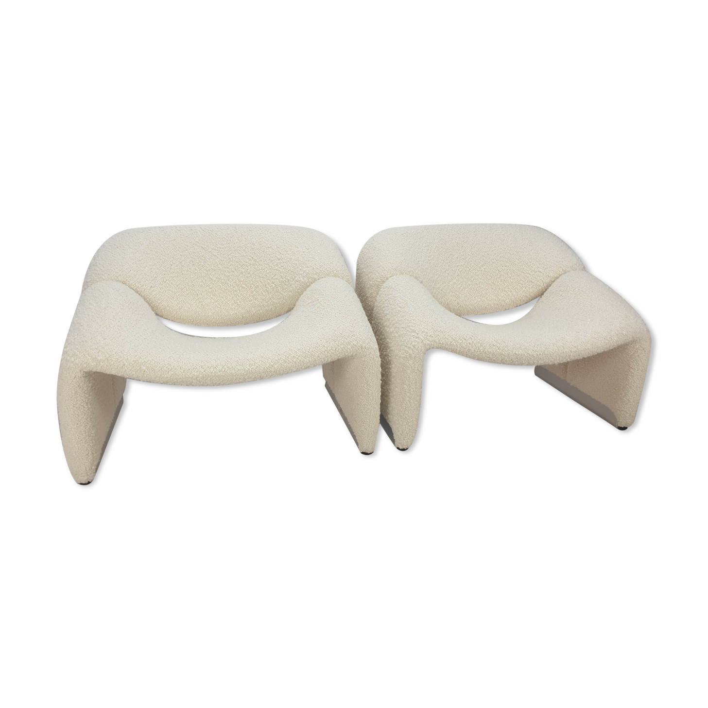 Set of 2 F598 Groovy amchairs by Pierre Paulin for Artifort, 1980s