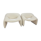 Set of 2 F598 Groovy amchairs by Pierre Paulin for Artifort, 1980s