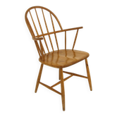 Scandinavian beech armchair "Pinnstol", Sweden, 1960