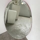 1950s oval beveled mirror