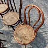 Set of 7 Thonet bistro chairs