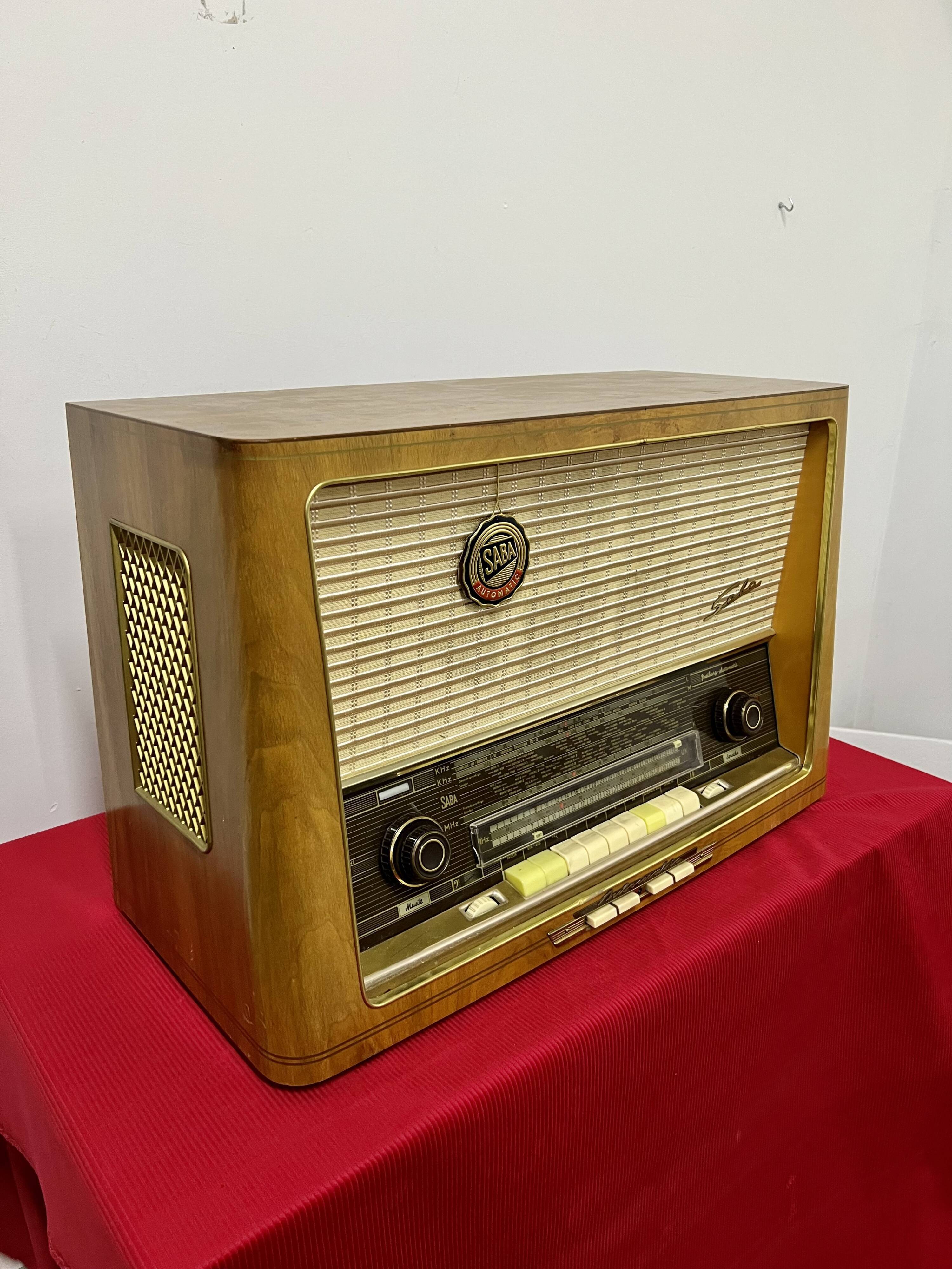 Old radio SABA Freiburg Automatic 9 years 1958 / vintage super condition
