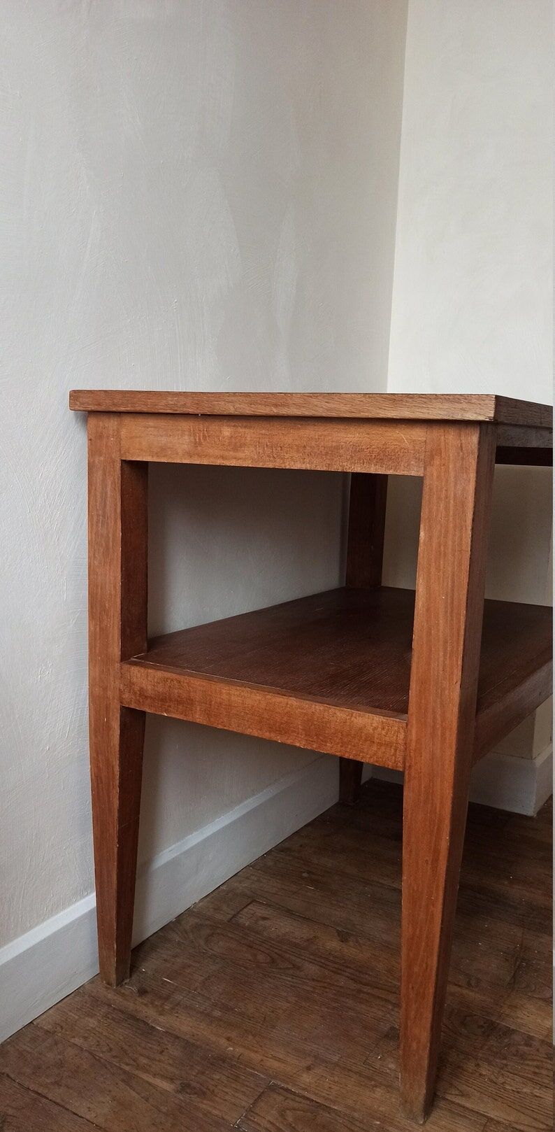 Solid wood serving table