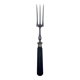Carving fork with wooden handle