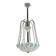 Colourless Murano glass chandelier, Venice circa 1940