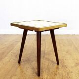 Vintage mosaic pedestal table