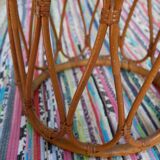 Stool vintage rattan