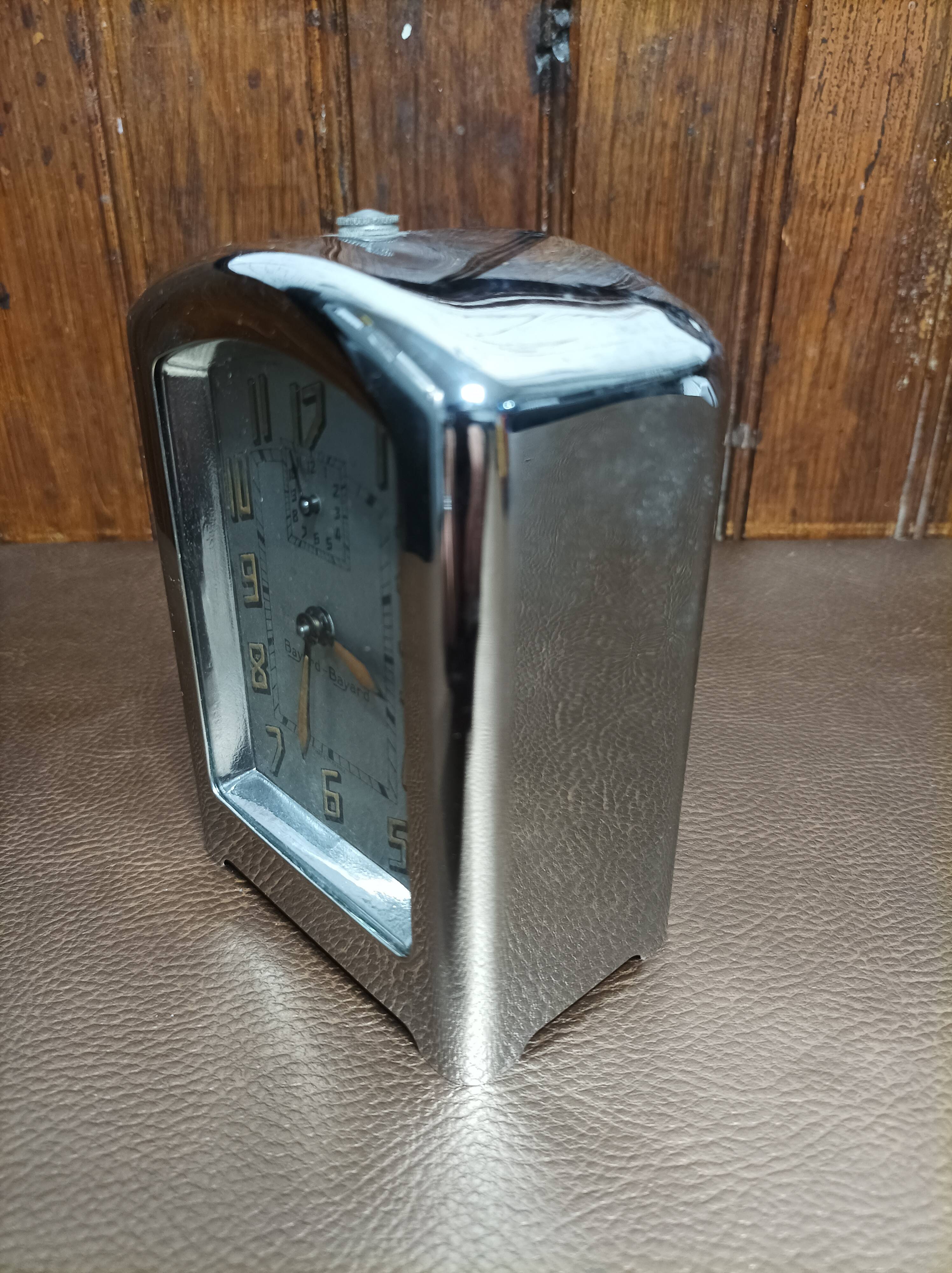 Art Deco alarm clock Bayard Inox