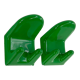 Set of 2 green hooks "2627" by Makio Hasuike for Gedy, 1970