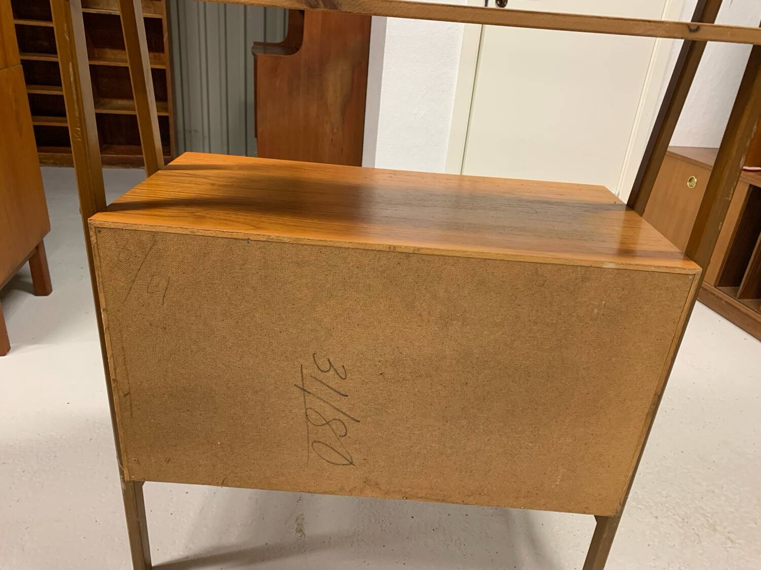 Bibliothèque scandinave en teck, Suède, 1950