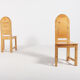 Set of 6 Swedish solid pine chairs by Sven Larsson Möbelshop