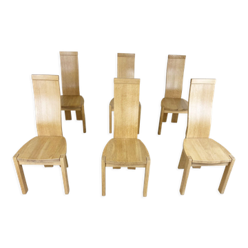 Set of 6 dining chairs by Rob & Dries van den Berghe, 1980s