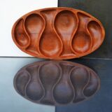 Mid Century Teak Bowel by Laur Jensen Odense Dish Server