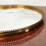 Brass table center top and mirror