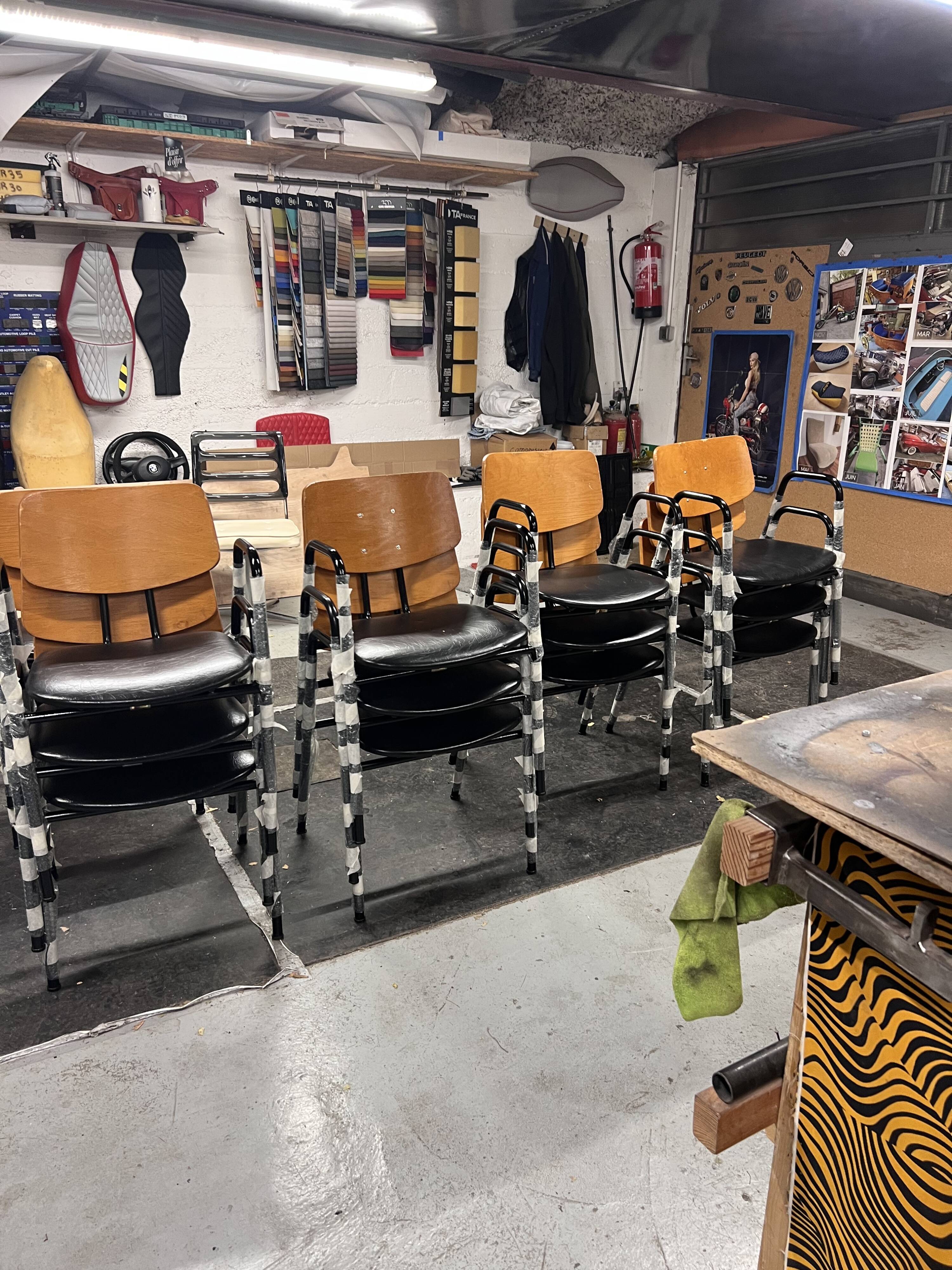 14 vintage Stella chairs