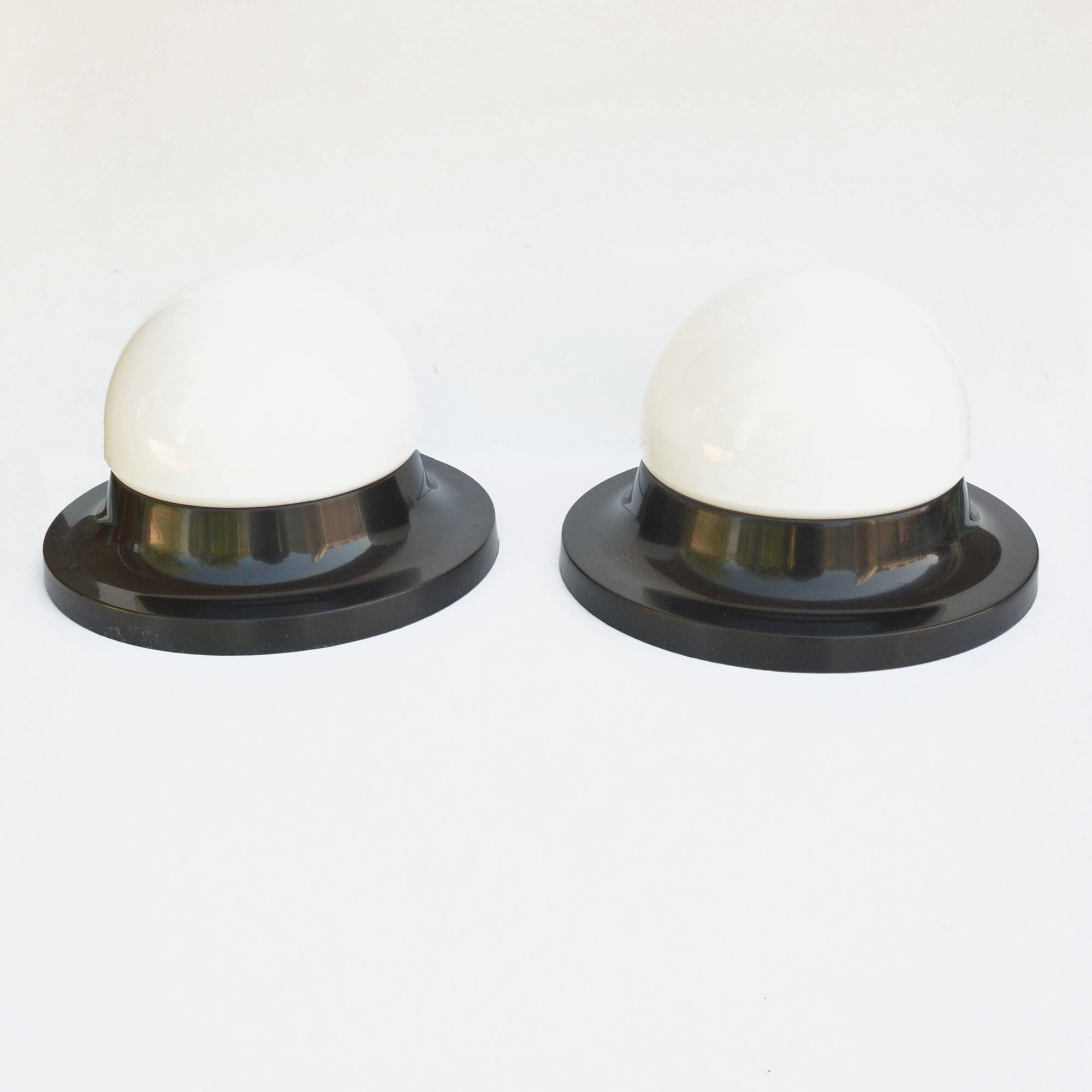 1970s a minimalist pair of plafonds, Polam Radom, Poland