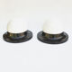 1970s a minimalist pair of plafonds, Polam Radom, Poland