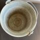 Old small galvanized steel bucket