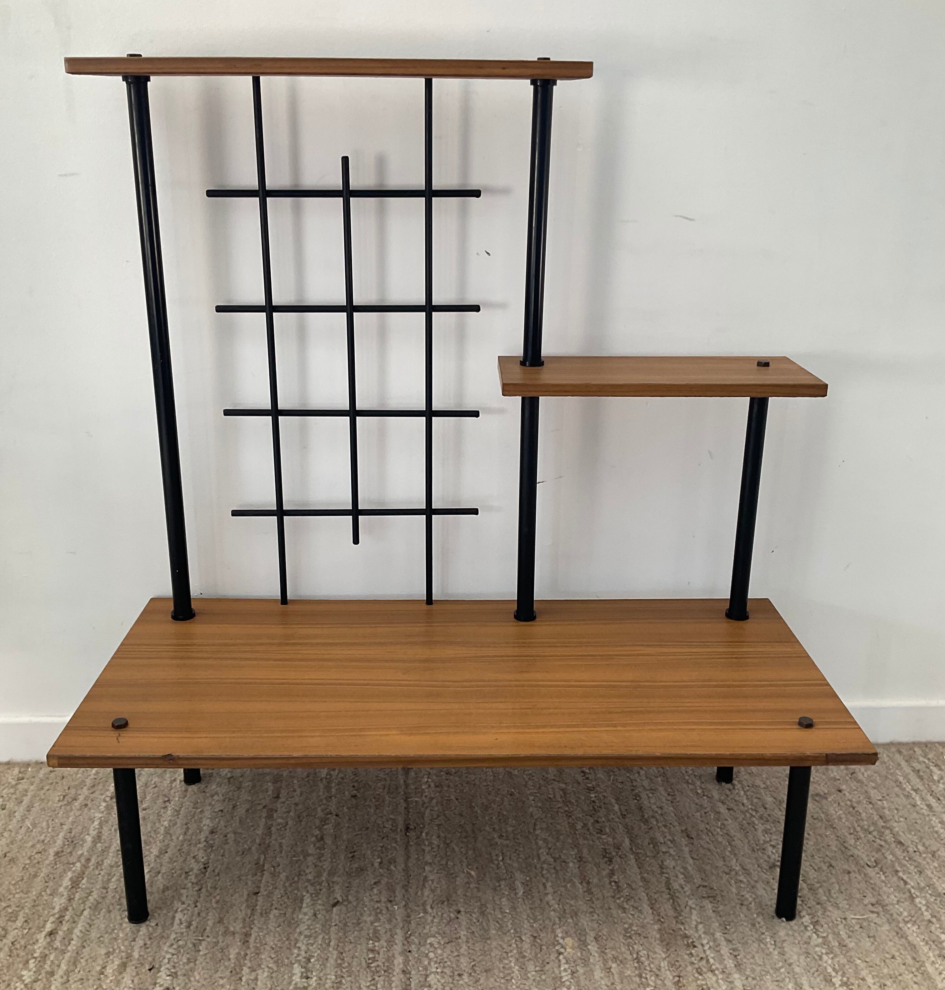Vintage 60s shelf in formica and metal