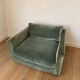 Fauteuil une place et demie Home Spirit en velours vert