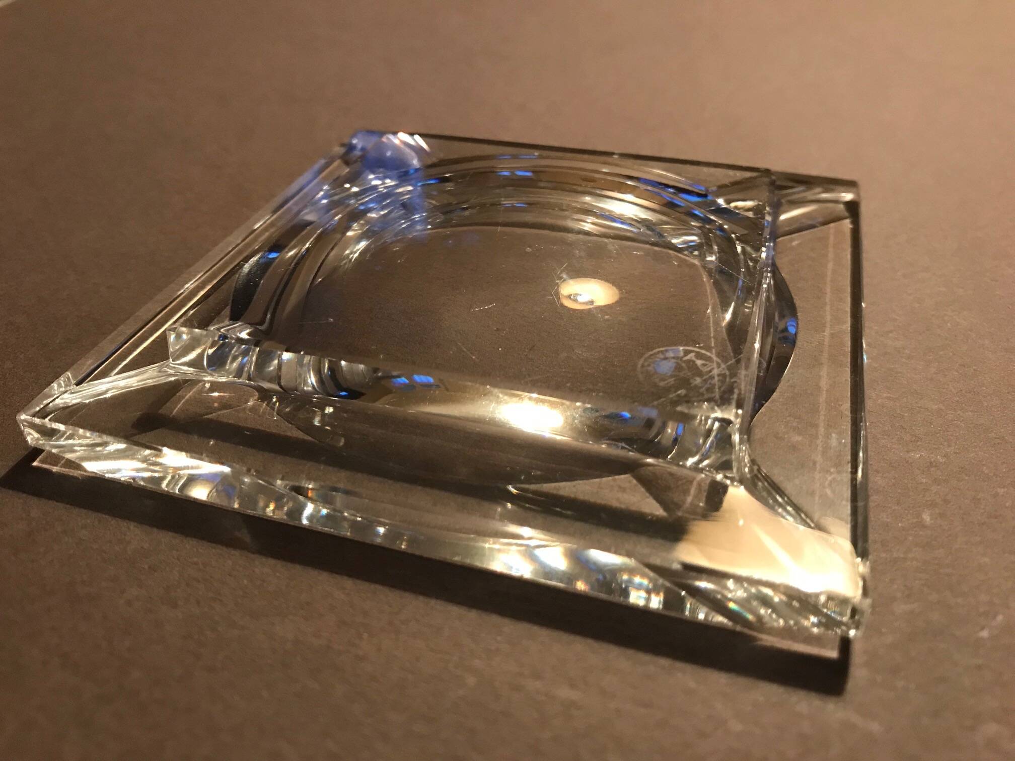 Baccarat square ashtray
