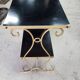 Small 2-tier metal and wooden stand 1960