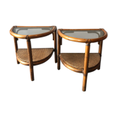 2 tables de chevet vintage