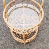 Vintage rattan mini-bar
