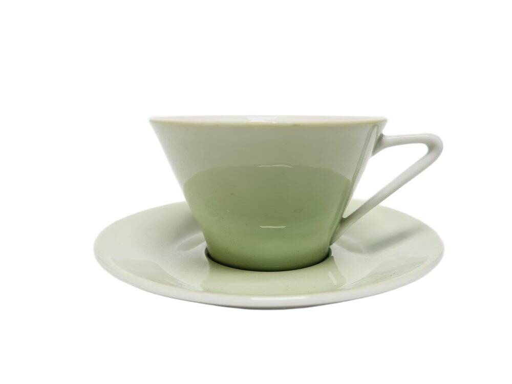 Postmodern cup and saucer, Austria, 1960s, set of 2