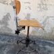 Chaise d'atelier réglable vintage années 50