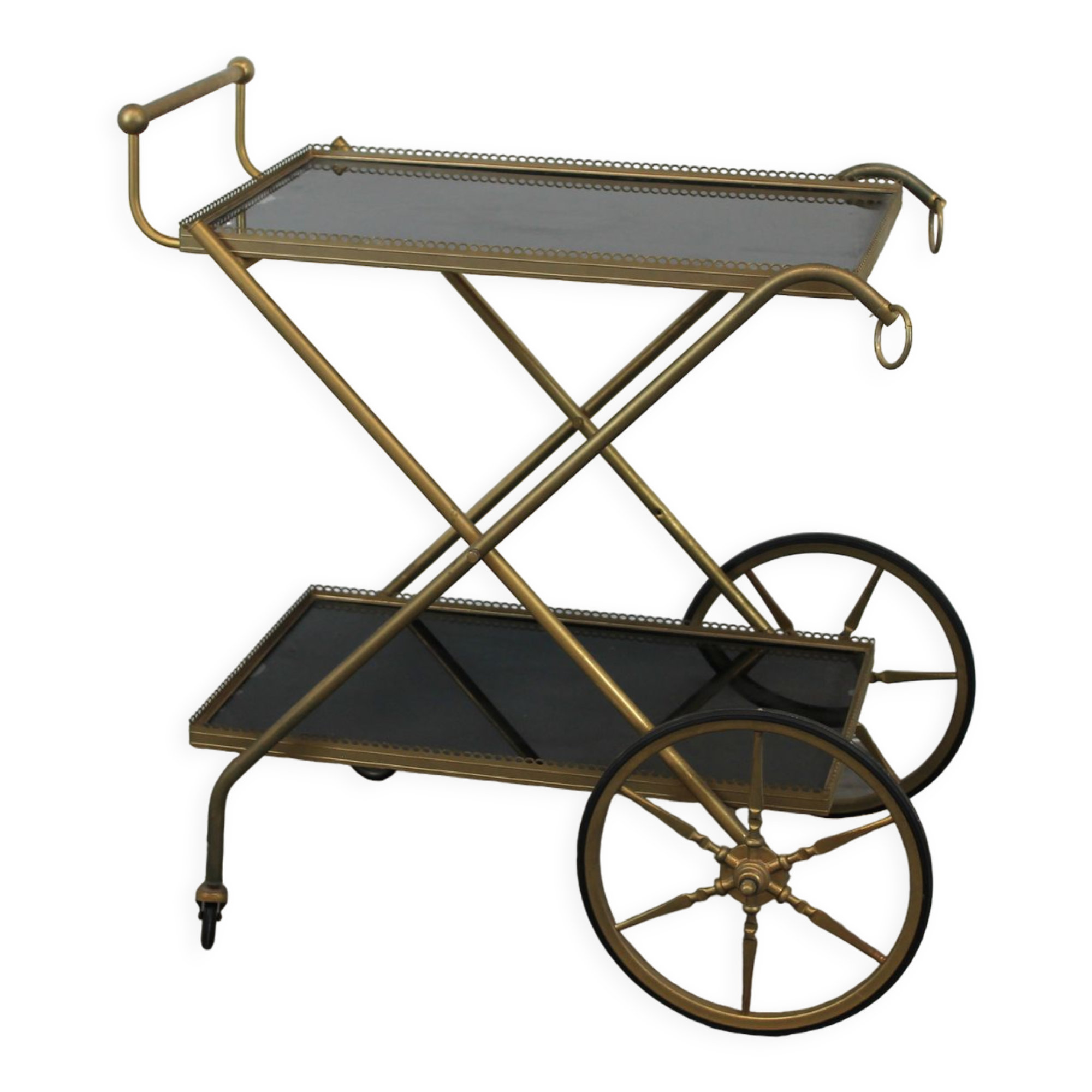 Rolling bar service trolley