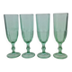 Set 4 flûtes Luminarc vertes