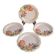 Assiettes à dessert en barbotine