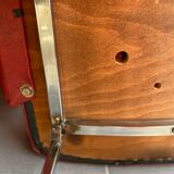 Red armchair 60s in skai