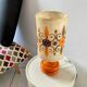 Lampe design Space age vintage années 70 original verre orange