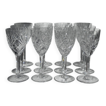 Set of 12 Chantilly water glasses by Saint-Louis
