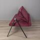 Vintage 70s burgundy fabric sofa Formanova design
