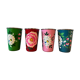 Lot de 4 gobelets en inox peints à la main