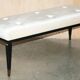 Chesterfield buttoned entrance bench in Fendi Casa velvet