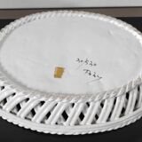 "Intrecciata" vintage fruit dish - Italian ceramic