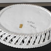 Plat à fruits "Intrecciata"vintage - céramique italienne