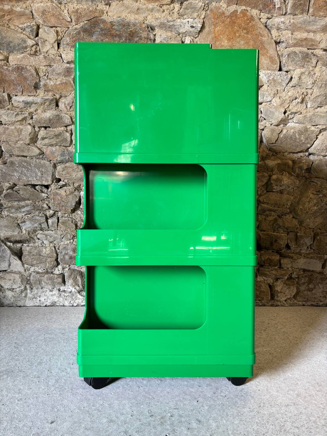 Architect's rolling cart by Giovanni Pelis for Stile Neolt 1970