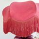Antique red palm tree lamp, Italian design, 70s
