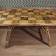 Rattan And Ceramic Dining Room Table Audoux Minnet attribution
