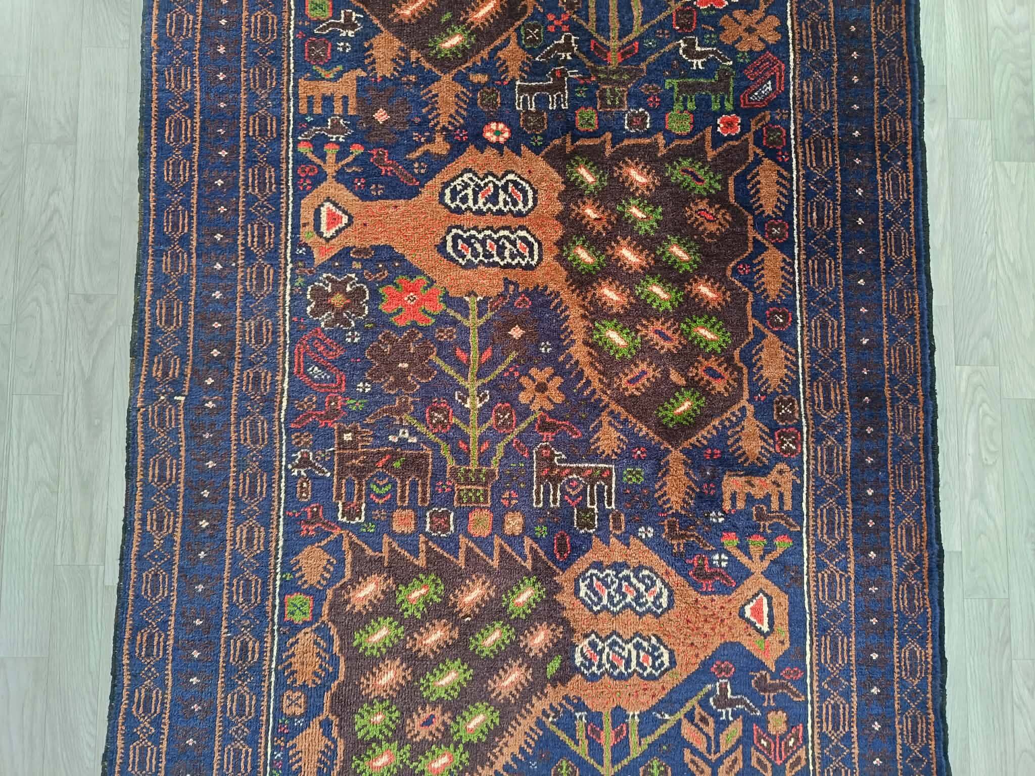 Handmade Afghan Belouch carpet