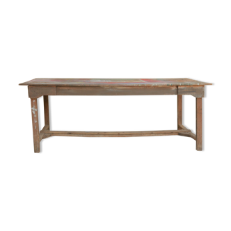 Wooden farm dining table