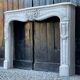 Louis XV style fireplace in Carrara marble around 1880