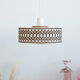 Vintage suspension in pvc, fabric and wool