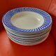 12 hollow plates sarreguemines digouin. jacquot model.